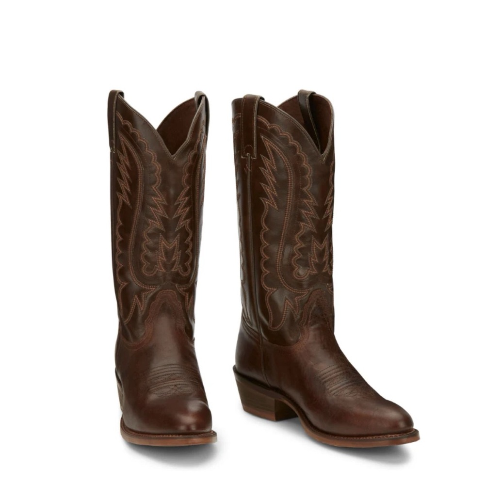 Nocona Jackpot‎ Vintage Style Brown Leather Cowboy Western Boots Size 9